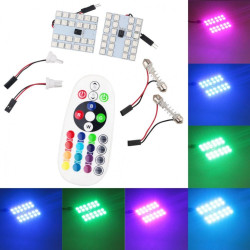 UNIVERSAL LED 12V 5050 24 SMD 16 χρωμάτων RGB με τηλεχειριστήριο ΟΕΜ