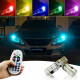 Ψείρες αυτοκινήτου led T10-5050-6SMD RGB ΟΕΜ