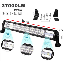 Led μπάρα εργασίας κυρτή 270W 27.000LM ΟΕΜ