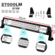 Led μπάρα εργασίας κυρτή 270W 27.000LM ΟΕΜ