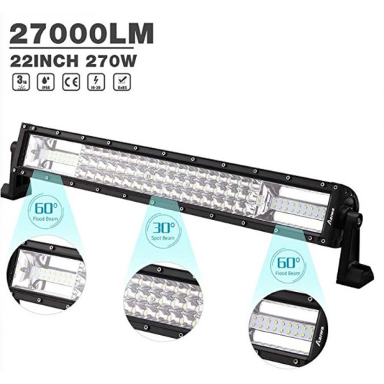 Led μπάρα εργασίας κυρτή 270W 27.000LM ΟΕΜ