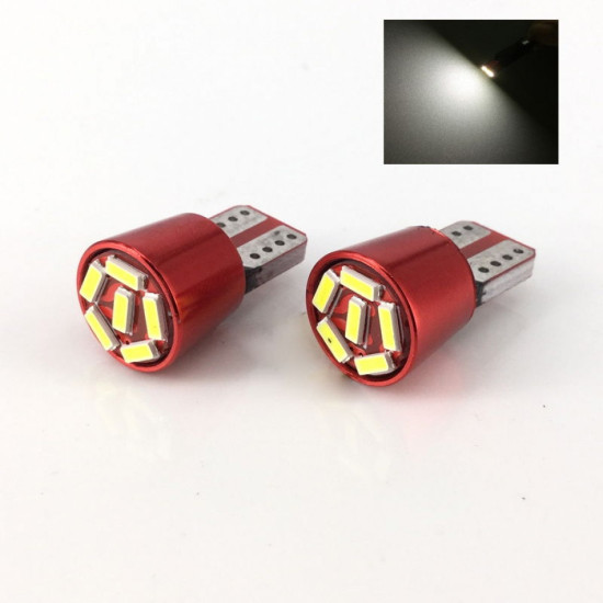 2 x T10 6 SMD Canbus 5630 5W  12-24volt OEM