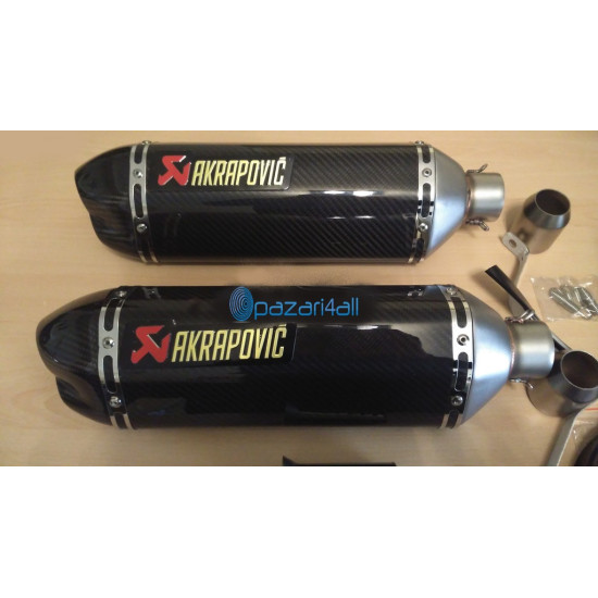 ΤΕΛΙΚΟ ΕΞΑΤΜΙΣΗΣ  REPLICA  AKRAPOVIC ME ΜΟΝΗ ΜΠΟΥΚΑ ΤΥΠΟΥ CARBON 39 CM ΟΕΜ.