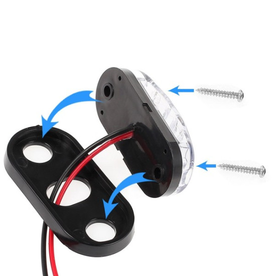 LED Φώτα Όγκου Φορτηγών IP66 Λευκό 12v-24v σε 10 τεμάχια ΟΕΜ