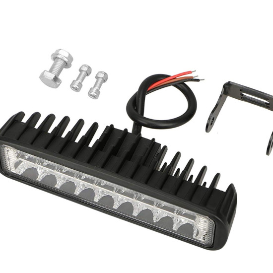 Προβολάκι 18Watt Μίνι Led Μπάρα 18LED λευκό-κίτρινο σταθερό ΟΕΜ