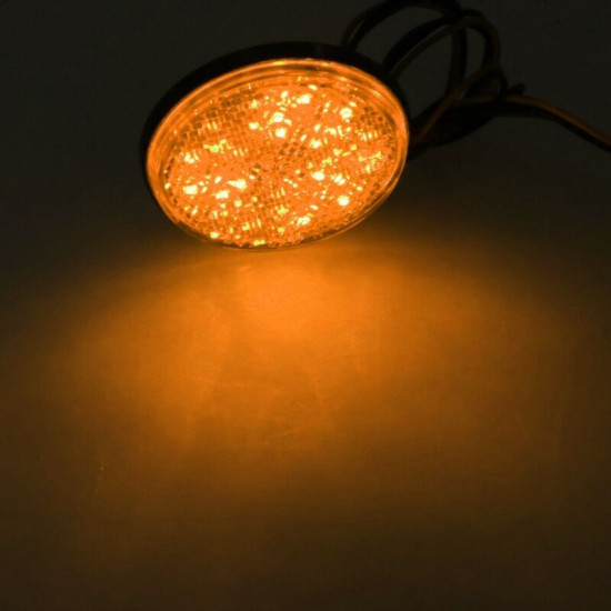 Led στρογγυλή λυχνία 12v- ΠΟΡΤΟΚΑΛΙ – ΟΕΜ