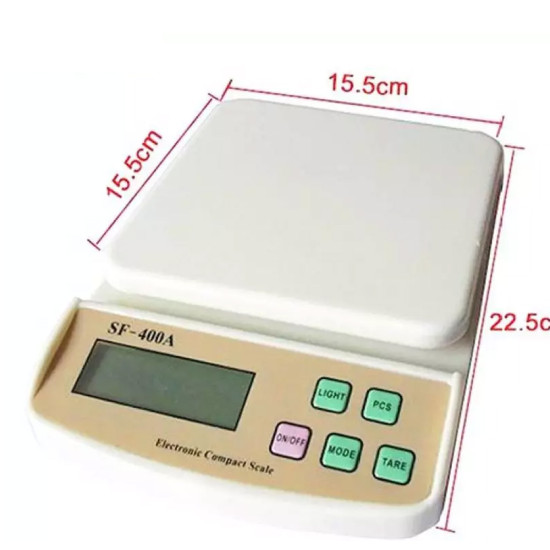 Ψηφιακή Ζυγαριά Κουζίνας Ακριβείας 10kg Fuzion SF-400Α