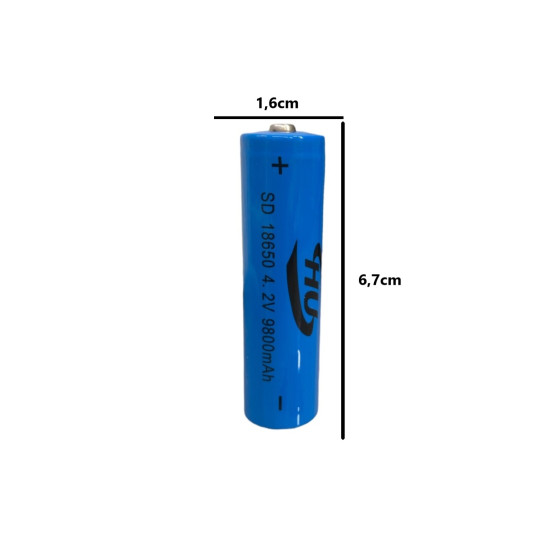 Eπαναφορτιζόμενη μπαταρία SD 18650 HU-9800mAh 4.2V