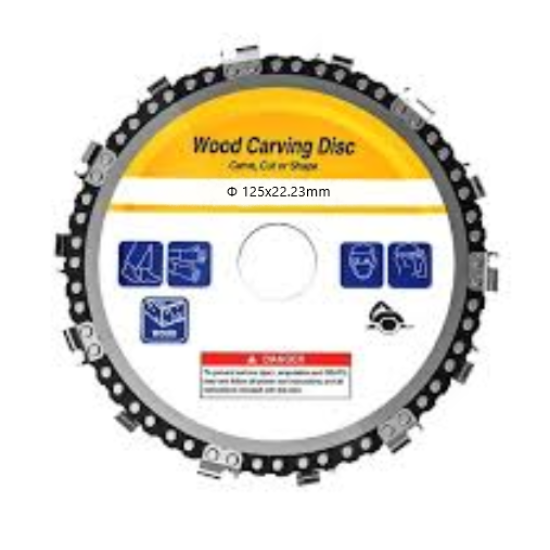 Δίσκος Κοπής Ξύλου Φ125x22.23mm με 9 λεπίδες Αλυσίδας Αλυσοπριόνου Δισκοπριόνου