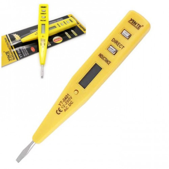 Ψηφιακό Δοκιμαστικό Κατσαβίδι με Οθόνη LCD - Voltage Tester AC/DC 12-250V YT-04