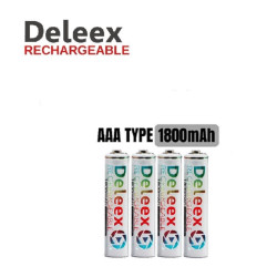 Μπαταρίες επαναφορτιζόμενες ΑΑΑ Deleex 1800mah