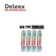 Μπαταρίες επαναφορτιζόμενες ΑΑΑ Deleex 1800mah