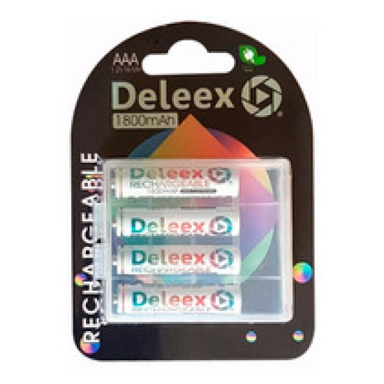 Μπαταρίες επαναφορτιζόμενες ΑΑΑ Deleex 1800mah