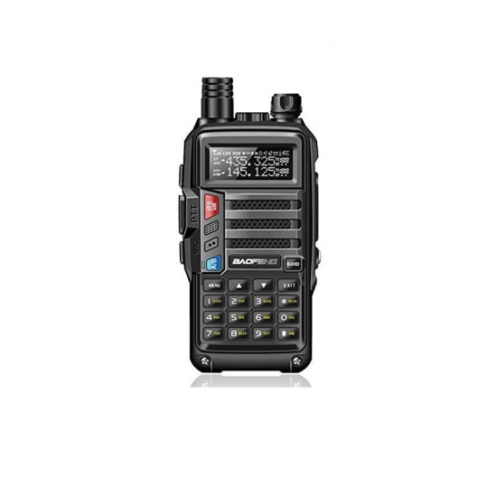 Baofeng UV-9S Ασύρματος Πομποδέκτης UHF/VHF 5W Mάυρο.