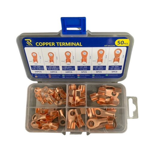 Χάλκινα τερματικά καλωδίων 50 τμχ OEM.