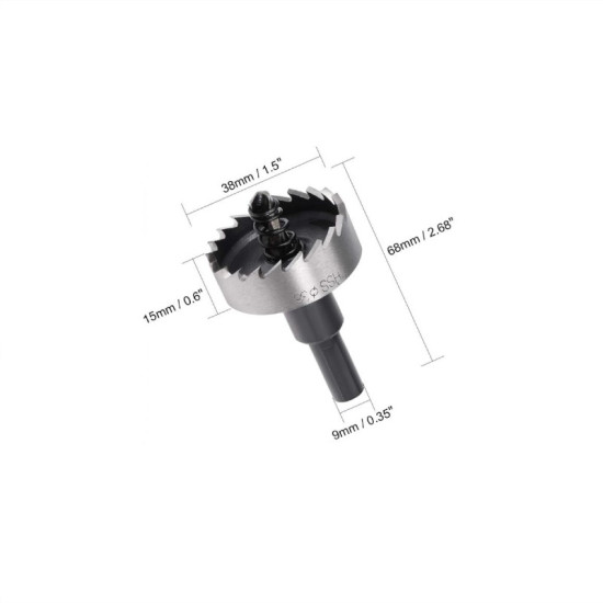 Ποτηροτρύπανο INOX 38 mm SLD38INX ΟΕΜ