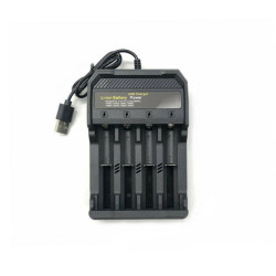 Universal Φορτιστής Li-Ion Charger για μπαταρίες 18650 με 4 θύρες MS-5D84A - ΟΕΜ