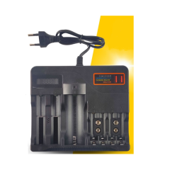 Φορτιστής μπαταρίας Li-ion Lithium 16340 / 14500 / 18650 / 21700 / 26650 / 32650 AA / AAA / 9V USB  (MS-889) - OEM