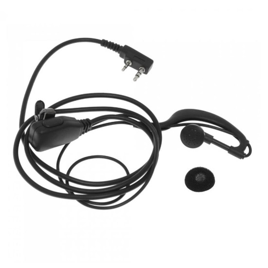 Ακουστικό ear hook UHF/VHF με PTT μικρόφωνο για ασύρματο πομποδέκτη BF-888/UV-5R/UV-82 BAOFENG -OEM