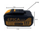 Μπαταρία εργαλείου λιθίου 21V 3000mAh Epica Star EP-10855
