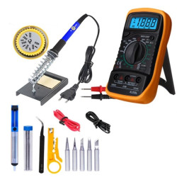 Σετ Κασετίνα BS-01 με Ψηφιακό Πολύμετρο, Κολλητήρι Χειρός 60W & Αξεσουάρ OEM Σετ Κασετίνα BS-01 με Ψηφιακό Πολύμετρο, Κολλητήρι Χειρός 60W & Αξεσουάρ OEM
