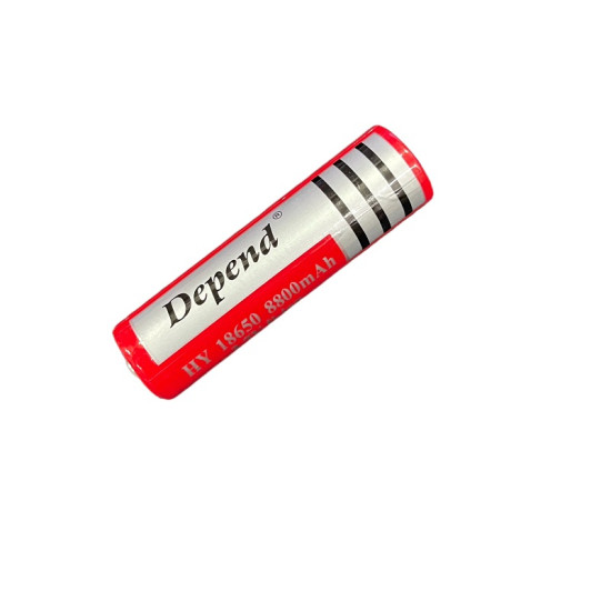 Eπαναφορτιζόμενη μπαταρία Depend 18650 8800mAh 3.7 V 