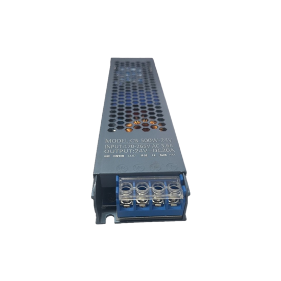 Τροφοδοτικό Led 24V 500W 20A Switching – OEM