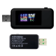 USB Tester 10 σε 1 Δοκιμαστικό Τάσης, Ρεύματος, Χωρητικότητας, Ισχύος με Έγχρωμες Ενδείξεις 4V-30V KEWEISI KWS-MX18L