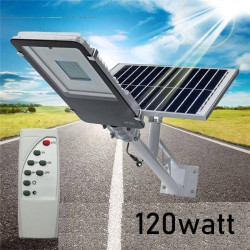 120 Watt Ηλιακός προβολέας LED πολύ ισχυρός με πάνελ ηλιακό και τηλεκοντρόλ χειρισμού! ΟΕΜ