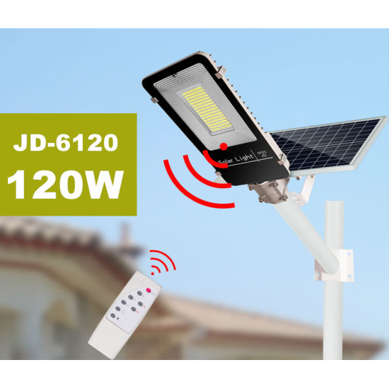 Ηλιακός προβολέας δρόμου -Solar street light JD-6120 120W Ηλιακός προβολέας δρόμου -Solar street light JD-6120 120W
