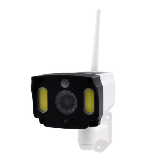 Ηλιακό Φωτιστικό 20LED COB σε Σχήμα Κάμερας & Αισθητήρα Κίνησης FOYU – Λευκό-OEM