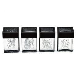 Σετ Ηλιακά γυάλινα Διακοσμητικά Φωτιστικά με Φυσαλίδες Λευκού Φωτισμού 4τμχ 1101433 – Μαύρο - OEM Σετ Ηλιακά γυάλινα Διακοσμητικά Φωτιστικά με Φυσαλίδες Λευκού Φωτισμού 4τμχ 1101433 – Μαύρο - OEM