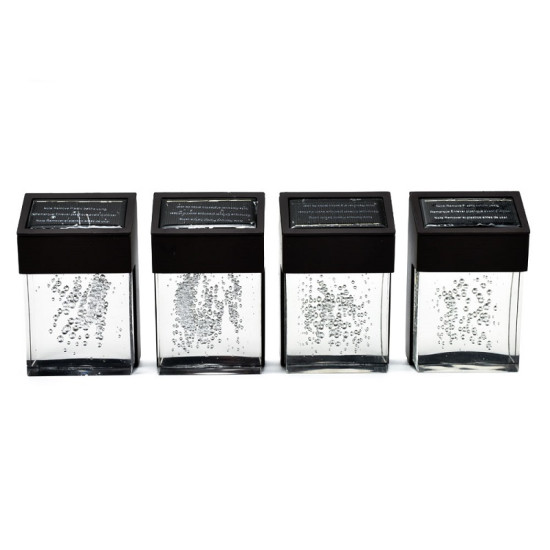 Σετ Ηλιακά γυάλινα Διακοσμητικά Φωτιστικά με Φυσαλίδες Λευκού Φωτισμού 4τμχ 1101433 – Μαύρο - OEM Σετ Ηλιακά γυάλινα Διακοσμητικά Φωτιστικά με Φυσαλίδες Λευκού Φωτισμού 4τμχ 1101433 – Μαύρο - OEM