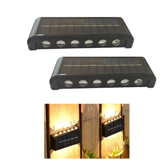 Ηλιακό Επιτοίχιο Φωτιστικό 12LED Εξωτερικού Χώρου Αδιάβροχο ON/OFF 2τεμ. - ΟΕΜ Ηλιακό Επιτοίχιο Φωτιστικό 12LED Εξωτερικού Χώρου Αδιάβροχο ON/OFF 2τεμ. - ΟΕΜ