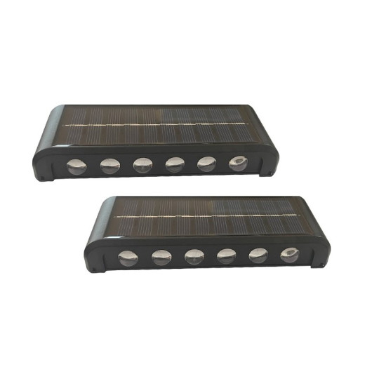 Ηλιακό Επιτοίχιο Φωτιστικό 12LED Εξωτερικού Χώρου Αδιάβροχο ON/OFF 2τεμ. - ΟΕΜ Ηλιακό Επιτοίχιο Φωτιστικό 12LED Εξωτερικού Χώρου Αδιάβροχο ON/OFF 2τεμ. - ΟΕΜ