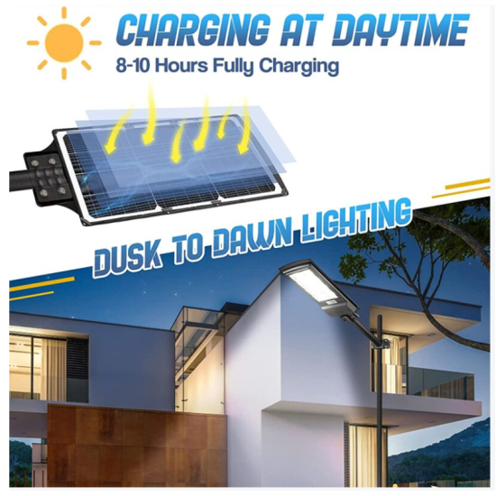 Ηλιακός προβολέας με αισθητήρα κίνησης 8 COB και τηλεχειριστήριο εξωτερικού χώρου - ΟΕΜ