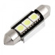 LED Σωληνωτό Φωτάκι Αυτοκινήτου Festoon 36mm 3 SMD 5050 Canbus-2 τεμάχια ΟΕΜ