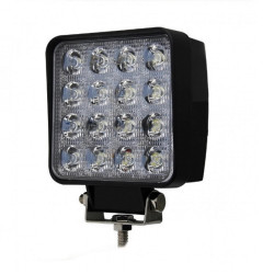Προβολέας αυτοκινήτου LED 48W τετράγωνος με 16 LED 12V/24V - ΟΕΜ