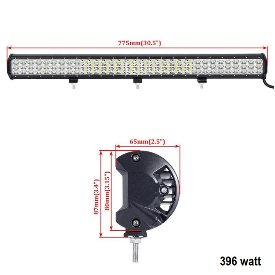 Μπάρα 396W LED Αδιάβροχη 12v-24v - ΟΕΜ