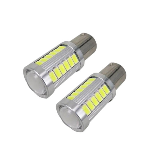 Μονοπολική Λάμπα LED1156 12V 18W 6000K Σετ 2τμχ ΟΕΜ
