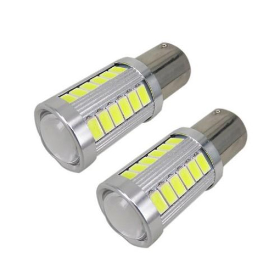 Μονοπολική Λάμπα LED1156 12V 18W 6000K Σετ 2τμχ ΟΕΜ
