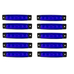 LED Φώτα Όγκου Φορτηγών IP66 Μπλέ 24v 10 τεμάχια - ΟΕΜ