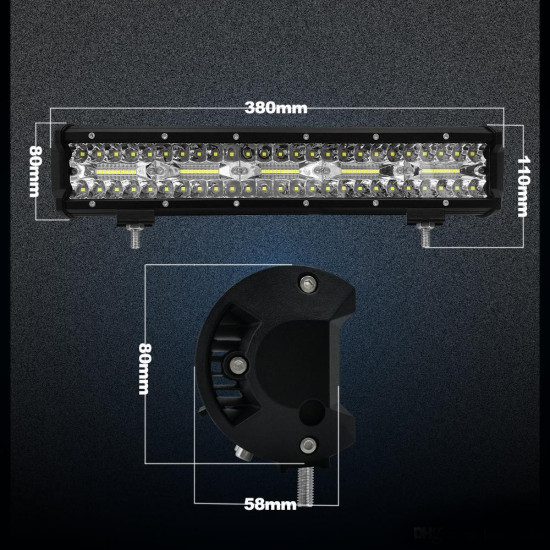 Μπάρα 300W εργασίας Combo Led πενταπλή - ΟΕΜ
