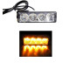 Φώτα LED Strob Αστυνομίας-Ασφαλείας Πορτοκαλί DC12/24V 4 LED - ΟΕΜ