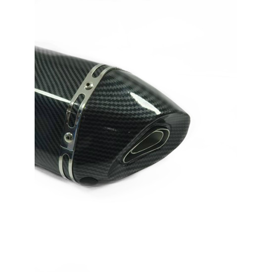 ΤΕΛΙΚΟ ΕΞΑΤΜΙΣΗΣ REPLICA AKRAPOVIC ME ΜΟΝΗ ΜΠΟΥΚΑ ΤΥΠΟΥ CARBON 60 CM ΟΕΜ.