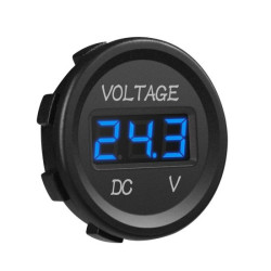 Βολτόμετρο Auto/moto αδιάβροχο DC 12V Led Μπλέ