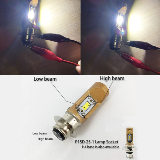 Λάμπα LED M11L Μοτοσικλέτας DC 800LM Plug and Play Λευκού χρώματος - ΟΕΜ