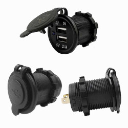 Αδιάβροχο USB Φορτιστής Με Δυο Εξόδους 2.1Α/1Α