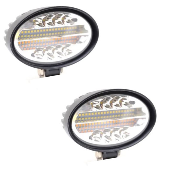 Προβολέας εργασίας 48w led Προβολέας Εργασίας Λευκό-Πορτοκαλί ΟΕΜ.