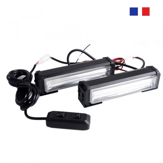 Φάροι προειδοποίησης LED cob strobe 2 X 40W  Μπλέ και Κόκκινο NK-BS02 - ΟΕΜ